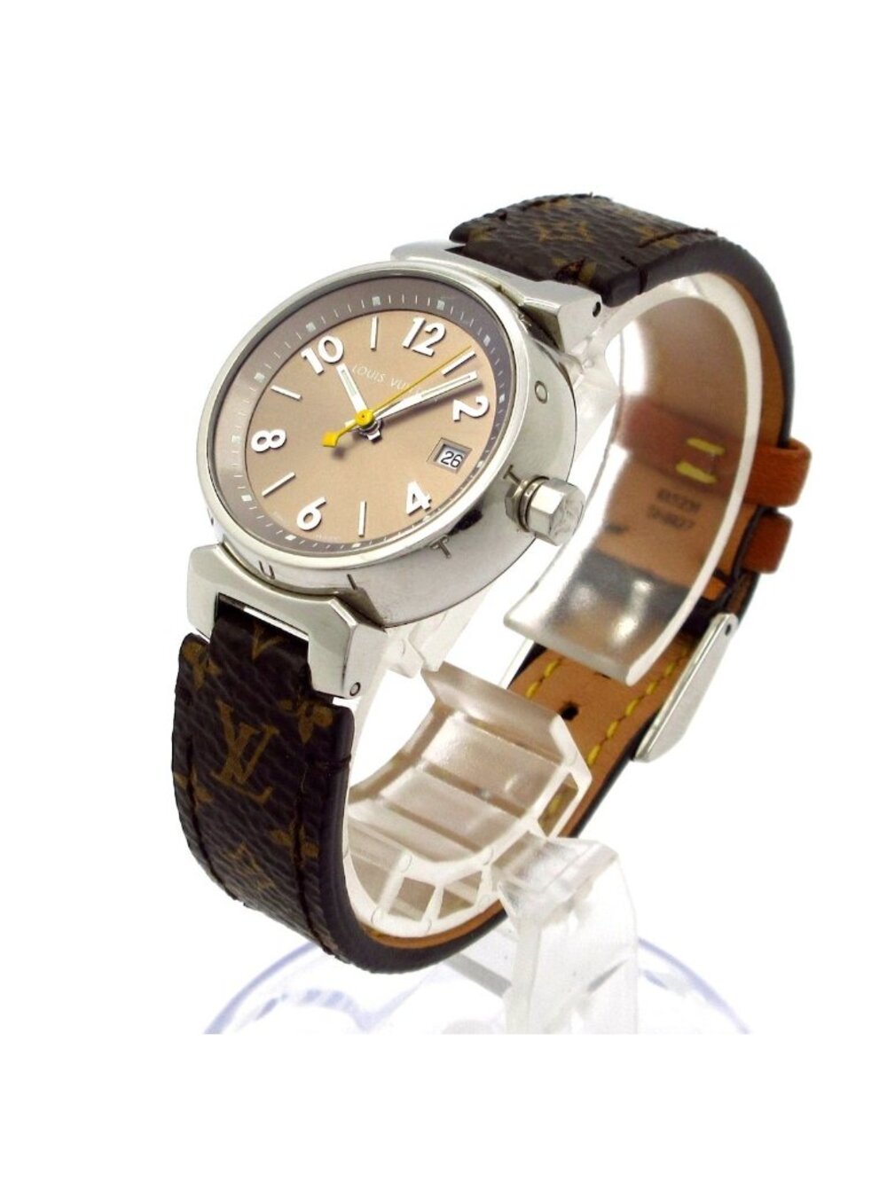 Louis Vuitton Watch Tambour Leather Beige - Picture 2 of 12